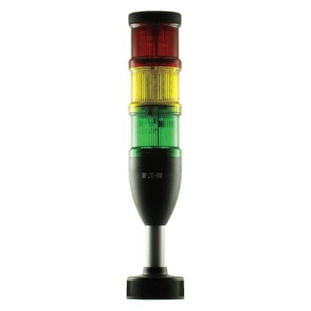 Tower Light Assembly, Red, Yellow, Green, 24V AC/DC, Not Applicable FPM, 70 mm Dia., Support Tube