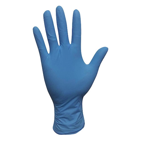 Disposable Gloves, Nitrile, Powder-Free, 5 mil, Blue, Large (Size 9), PK100