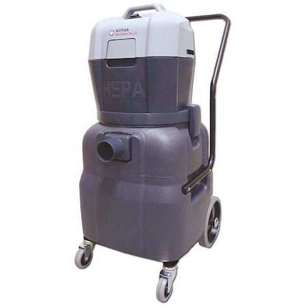Eliminator, Shop Vacuum, 7 1/4 gal, HEPA, 130 cfm, 1 1/2 hp