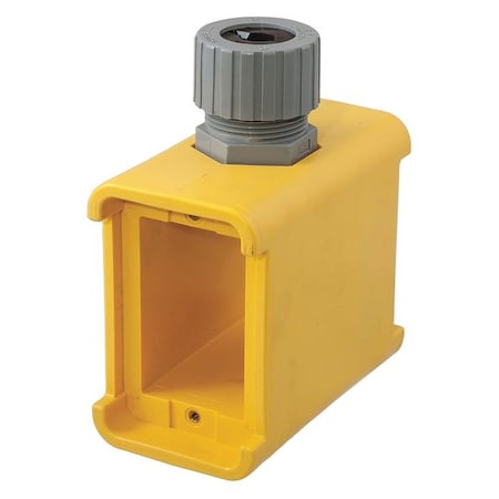 Electrical Box, 19 cu in, Outlet Box Type, 2 Gangs, Thermoplastic Elastomer, Rectangular Shape