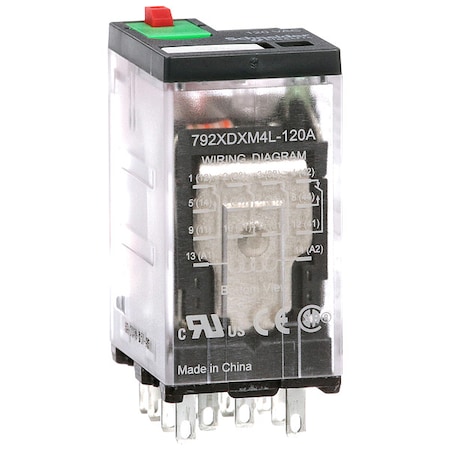 Plug-In, General Purpose Relay, Square, 6 A, 14 Pins, Faston Connector