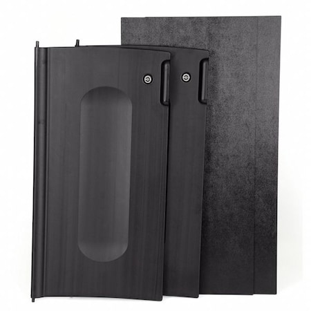 Janitorial Locking Door Kit,16.25"L,Blk