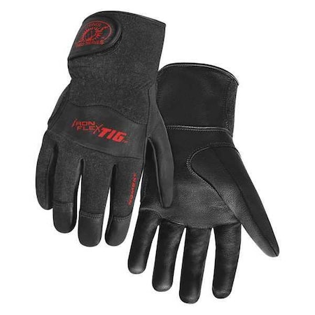 Pro-Series(TM) Welding Gloves, Hook-and-Loop Cuff, Straight Thumb, Premium Kidskin, L, 1 PR