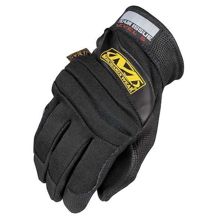CXG-L5 Arc Flash Mechanics Gloves, 1,200 Degrees F Max Temp., Hook-and-Loop Cuff Black, M ( 8 )