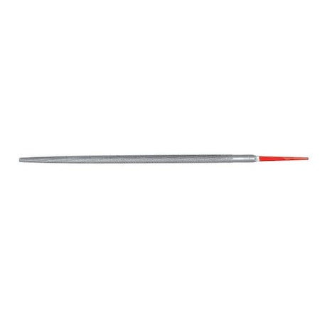 Round File, Second/Double, 12in.L, Nat.