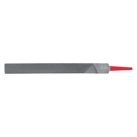 Half Round Aluminum File,10inL,Nat.