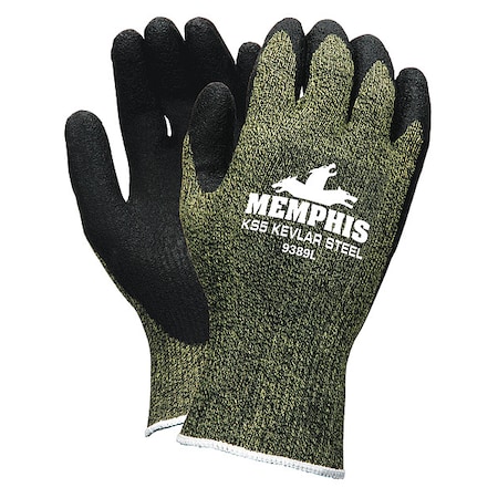 Cut-Resistant Coated Gloves, Cut Level A4 ,Dipped ,Latex ,Smooth ,XL 1 PR