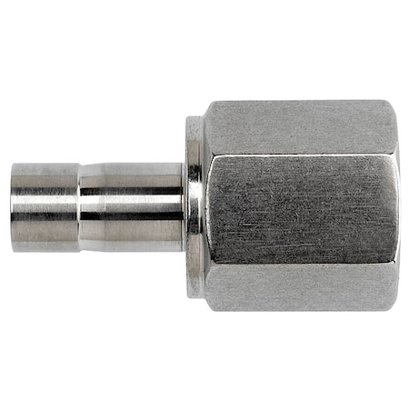 Strt, SS, Tube Stem 3/8 in, FNPT 1/2 in