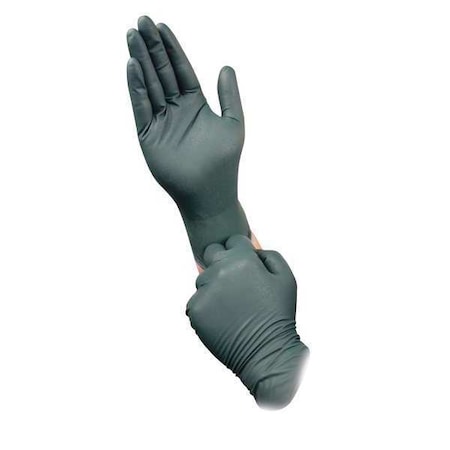 DFK-608, Disposable Gloves, 8.00 to 8.99 mil Palm, Nitrile, Powder-Free, XL (10), 50 PK, Green