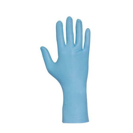 N87, Disposable Gloves, 7.00 to 7.99 mil Palm, Nitrile, Powder-Free, 2XL (10 1/2), 50 PK, Blue