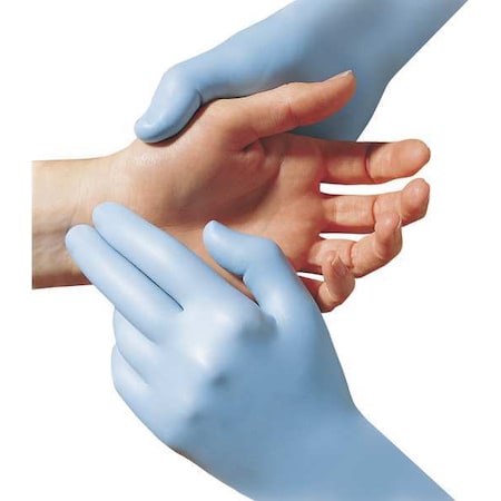 9905PF, Disposable Gloves, 6.00 to 6.99 mil Palm, Nitrile, Powder-Free, S (7), 50 PK, Light Blue