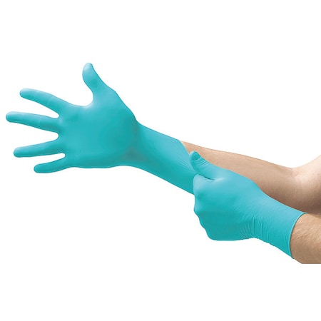 N96, Disposable Gloves, 3.00 to 3.99 mil Palm, Nitrile, Powder-Free, XL (10), 100 PK, Green