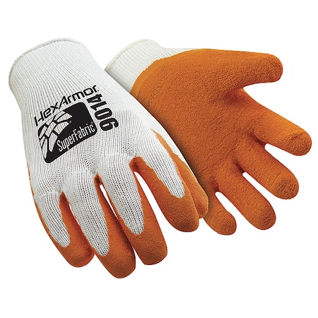 Cut-Resistant Coated Gloves, Cut Level A9 ,Dipped ,Latex ,Rough ,M 1 PR