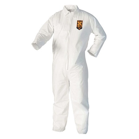Liquid Particle Protect Coverall ZipFrnt WHT 4X 25/Cs