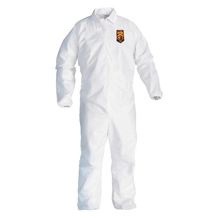 Liq Parti Protect Covall ZipFrnt Elas WrisAnkl WHT XL 25/Cs