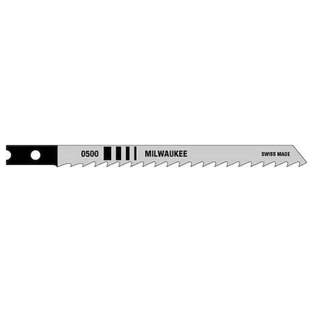 4" 6 TPI High Carbon Steel Jig Saw Blade, PK5