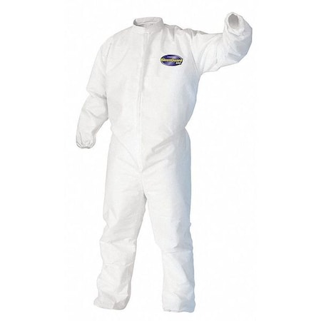 Disposable Coveralls,White,XL,PK25
