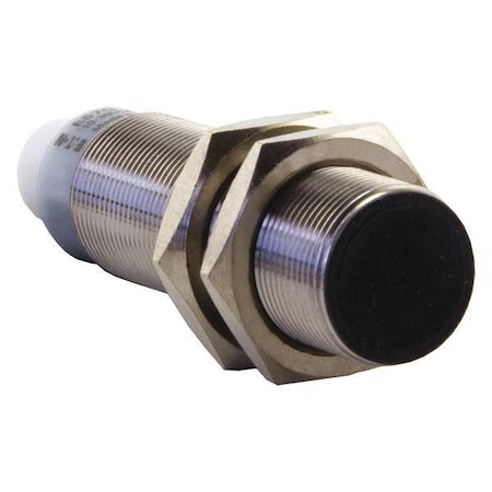 Cylindrical, Inductive Proximity Sensor, 12 mm Dia., Stainless Steel, Micro, 3 Wires, Unshielded