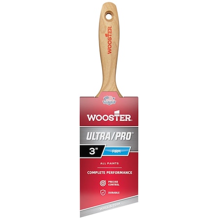 3" Angle Sash Firm, Nylon/Polyester Bristle, Paint Brush, Wood Handle