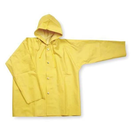 Rain Jacket with Hood,Yellow,S