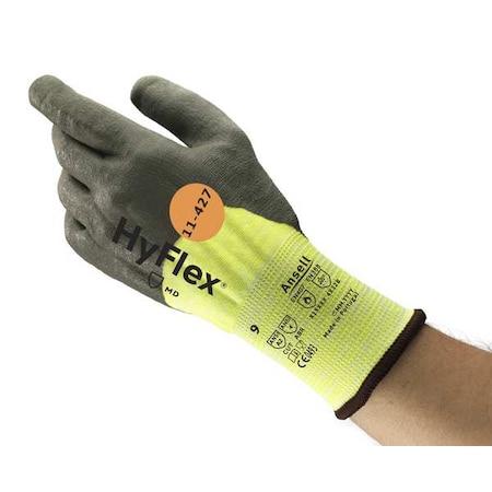Cut Resistant Coated Gloves, Cut Level A2 ,Water-Based Polyurethane,Nitrile ,Smooth ,M 1 PR