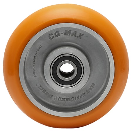 Caster Wheel,8"dia,1,500 lb,Orange