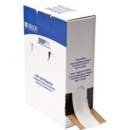 WraparoundLabel,White,Vinyl,1-1/2inW