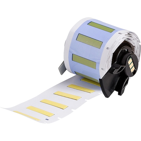 Sleeve Label, Yellow, Polyolefin, 1 in W