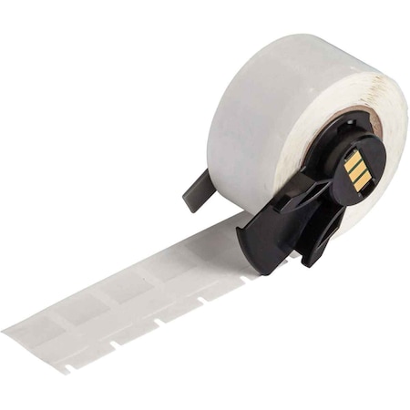 Wraparound Label, White, Vinyl, 1/2 in W