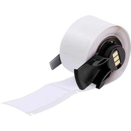 Pre-Cut Label Stock Roll, White, Matte