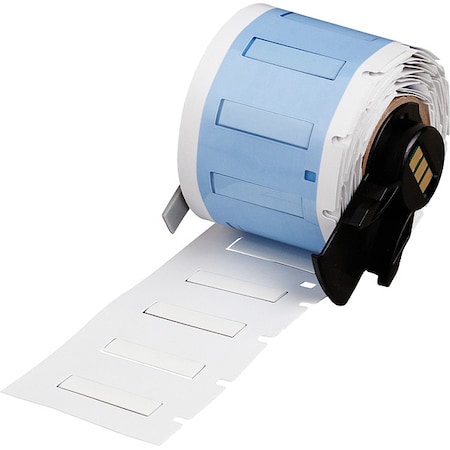 Sleeve Label, White, Polyolefin, 1 in W