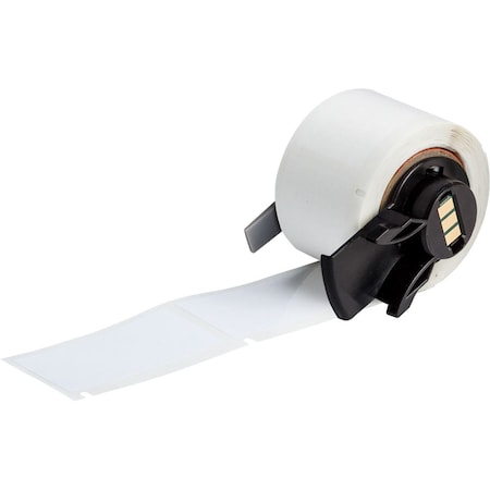 Pre-Cut Label Stock Roll, White, Gloss