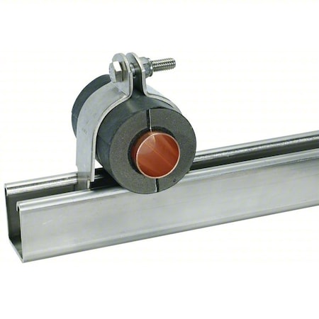 Insulated Strut Clamp,7/8"OD,3 1/8"W