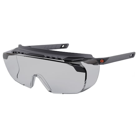 OSMIN, Safety Glasses, Indoor/Outdoor Lens, Matte Black Frame