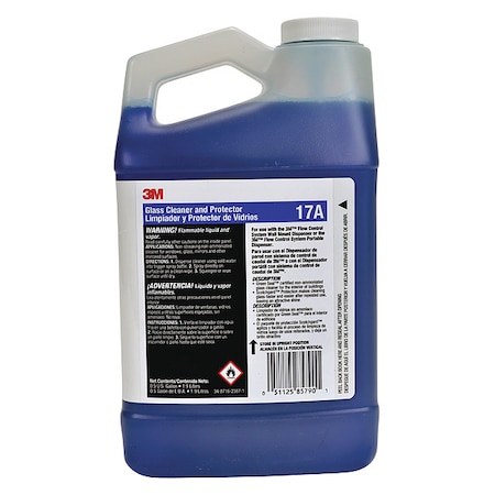 Liquid Glass Cleaner, 1.9L, Blue, Apple, Jug