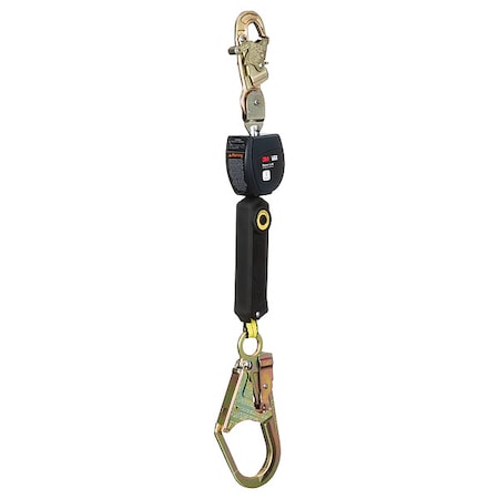 DBI SALA Self Retracting Lifeline, 6 3/4 ft Length, Snap Hook, Steel, 1 Leg(s)