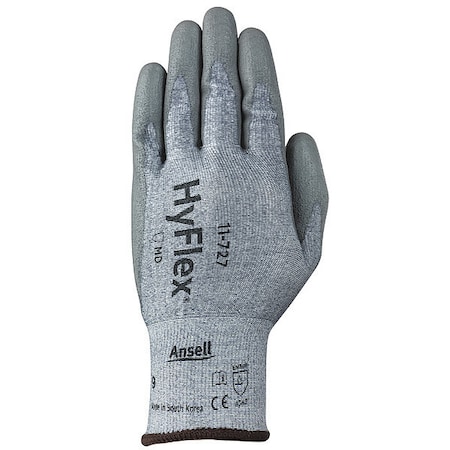 Cut-Resistant Coated Gloves, Cut Level A2 ,Dipped ,Polyurethane ,Sandy ,L 1 PR