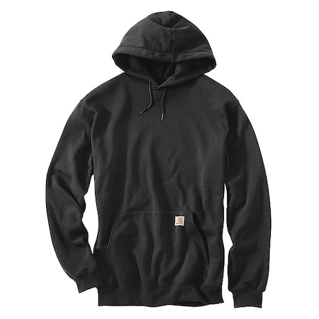 Hooded Sweatshirt, Black, Cotton/PET, XL