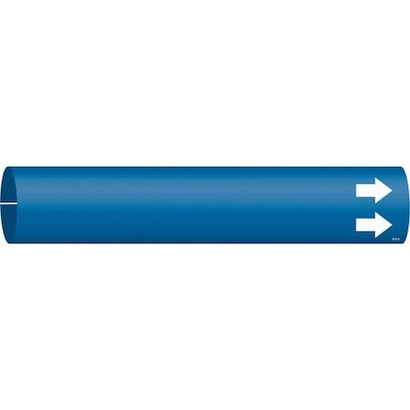 Pipe Marker,(Blank),Blue,3/4 to 1-3/8 In