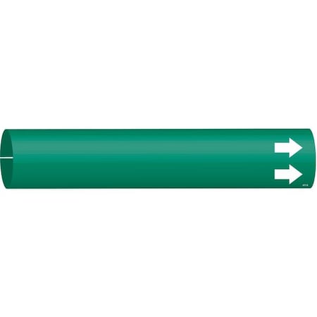 Pipe Marker,(Blank),Grn,1-1/2 to2-3/8 In, 4011-B