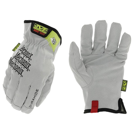 Leather Gloves, Slip-On Cuff, Keystone Thumb, Full Finger, 8, 1 PR