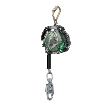 V-TEC Standard Cable SRL, 30' (10m), Galvanized Cable, Steel Swivel Snaphook, ANSI