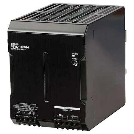 Switching Power Supply, 380/480V AC; 450/600V DC, 24V DC, 480 W, 20 A, DIN Rail