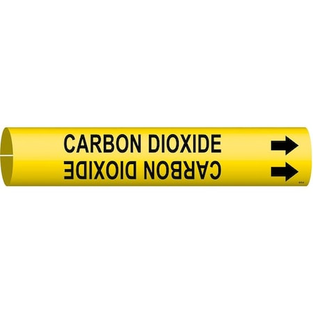 Pipe Marker,Carbon Dioxide,3/4to1-3/8 In, 4019-A
