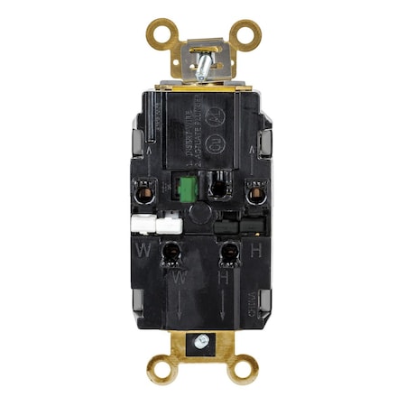 Straight Blade Receptacle, 5-20R, 20 A, 125V AC, 2 Pole, 3 Wire, Surface Mount, Grounded