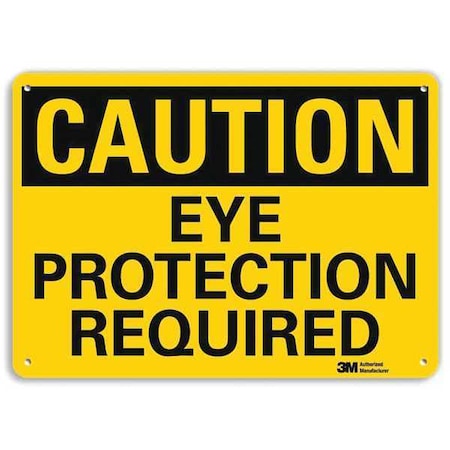 Safety Sign, 7 in Height, 10 in Width, Aluminum, Vertical Rectangle, English