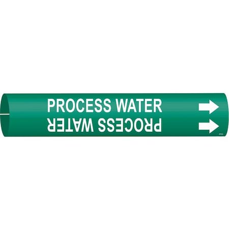 Pipe Marker,Process Water,3/4to1-3/8 In
