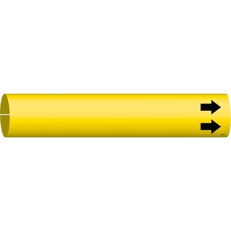 Pipe Marker,(Blank),Yel,2-1/2 to3-7/8 In