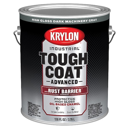 Exterior Protective Coating, Gloss, Oil/Alkyd Base, Dark Machinery Gray, 1 gal