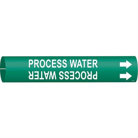 Pipe Mrkr,Process Water,2-1/2to3-7/8 In